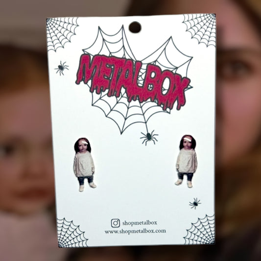 Twilight-inspired Breaking Dawn Renesmee baby resin stud earrings