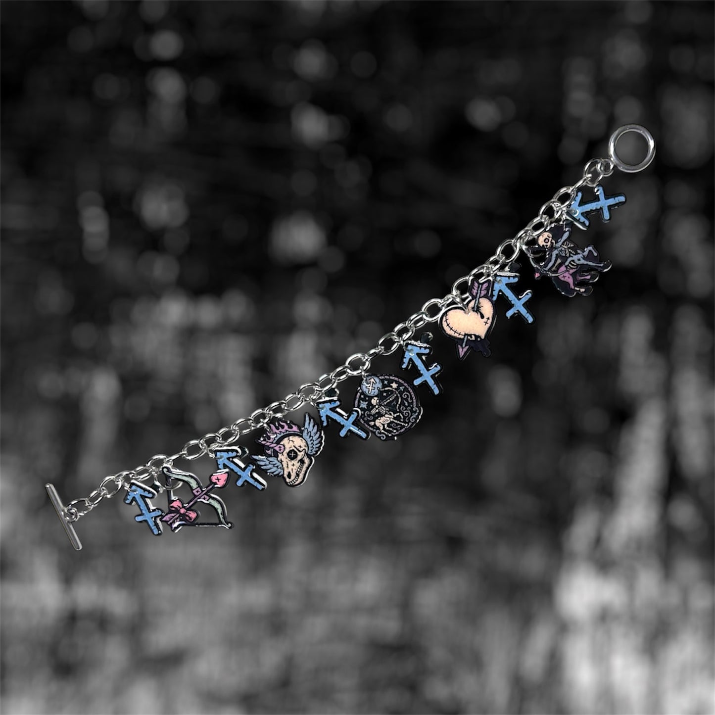 Sagittarius zodiac sign celestial witchy charm bracelet