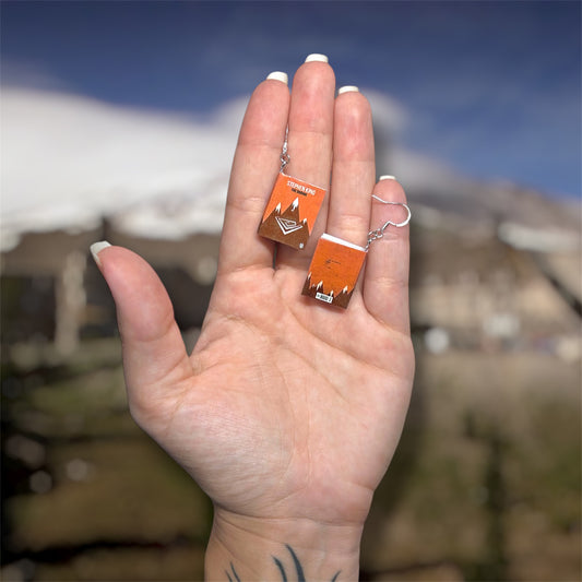 The Shining Miniature Book Earrings