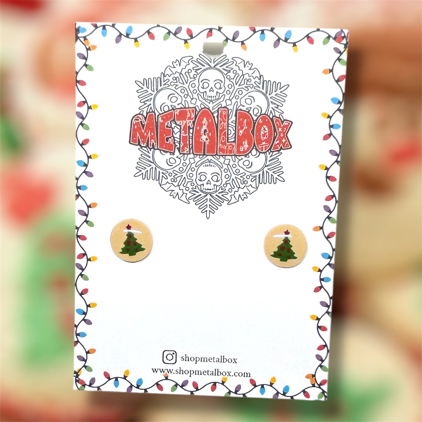 Christmas Tree Cookie Studs