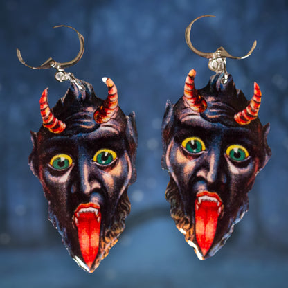 Krampus Creepmas Statement Earrings