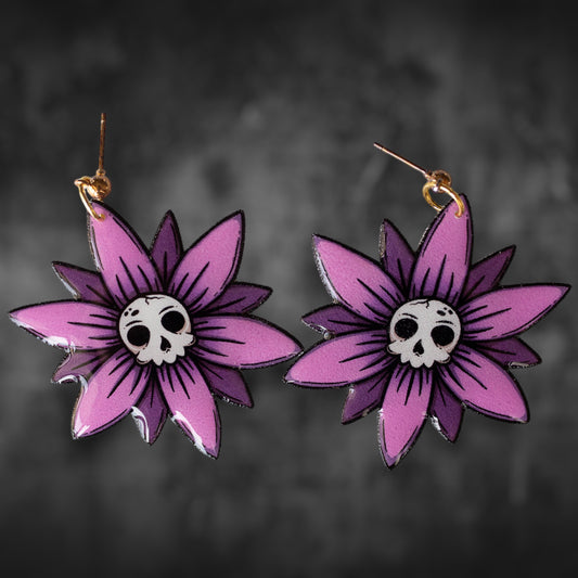 Purple Skull Flowers