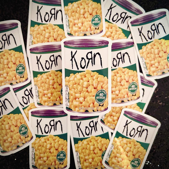 Canned Korn vinyl sticker