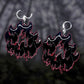 Mothman cryptid mod hoop resin statement earrings