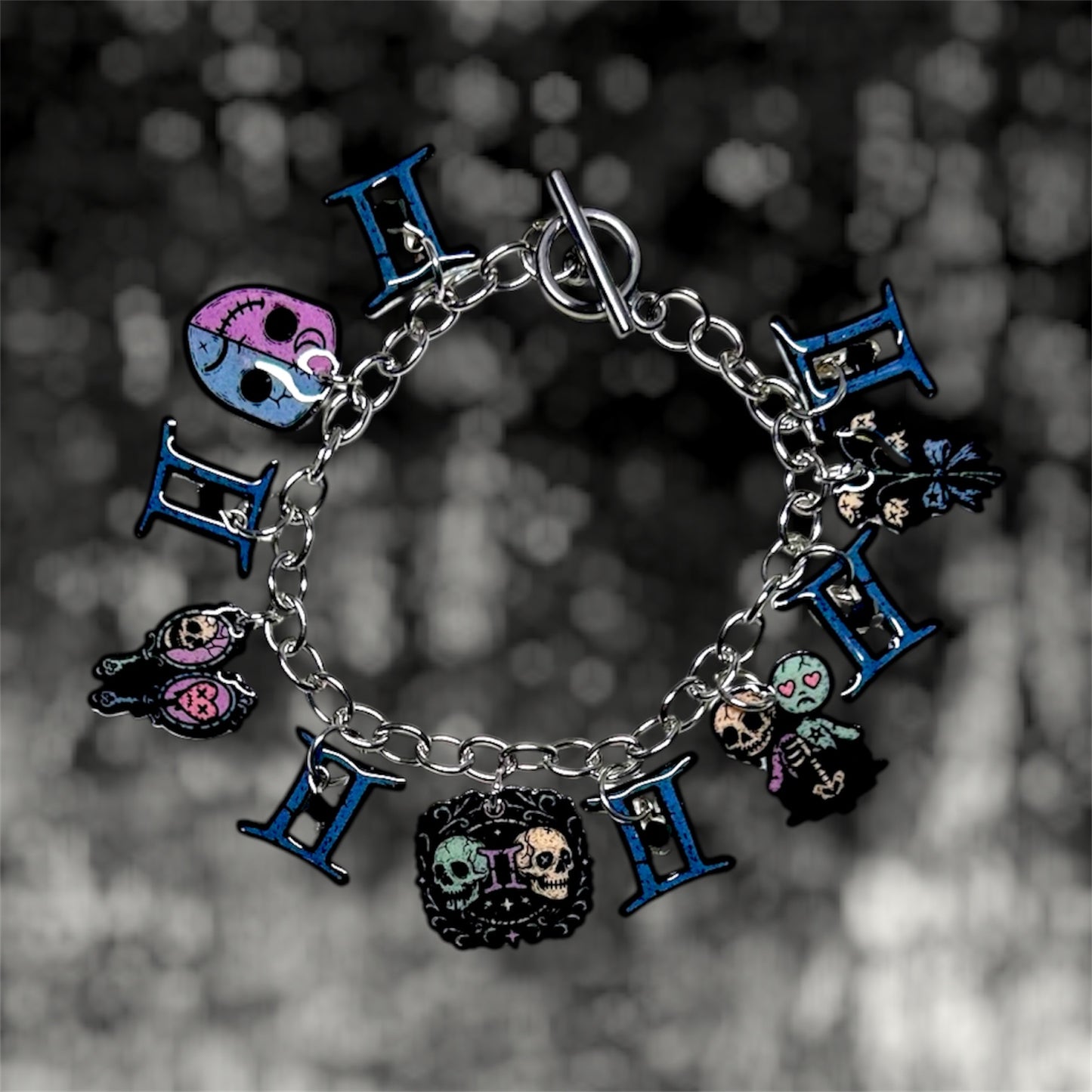 Gemini Zodiac Sign Charm Bracelet