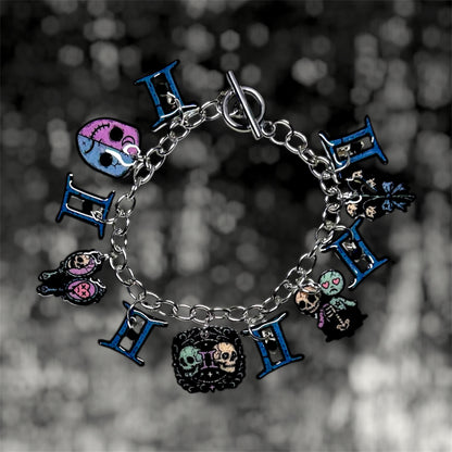 Gemini Zodiac Sign Charm Bracelet
