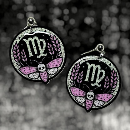 Virgo Zodiac Sign Statement Earrings