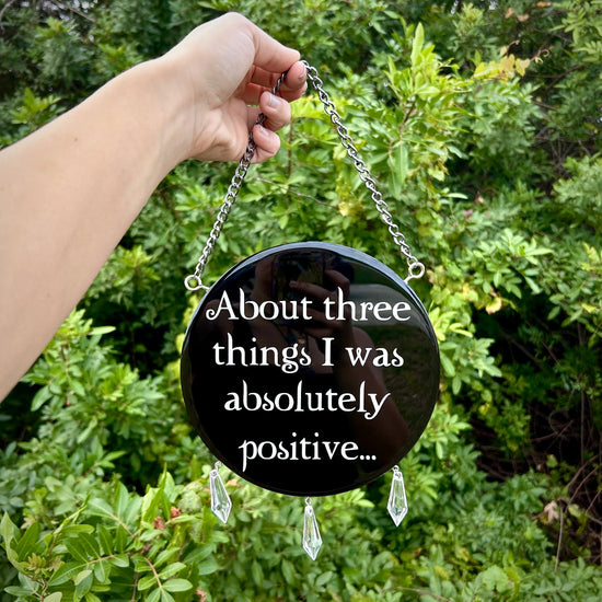 Twilight-inspired Bella Swan quote resin wall hanging