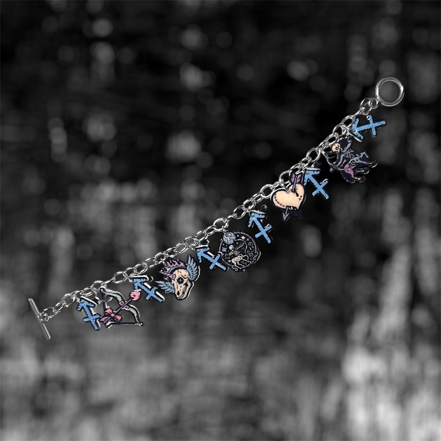 Sagittarius zodiac sign celestial witchy charm bracelet