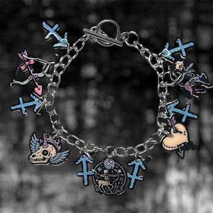 Sagittarius zodiac sign celestial witchy charm bracelet