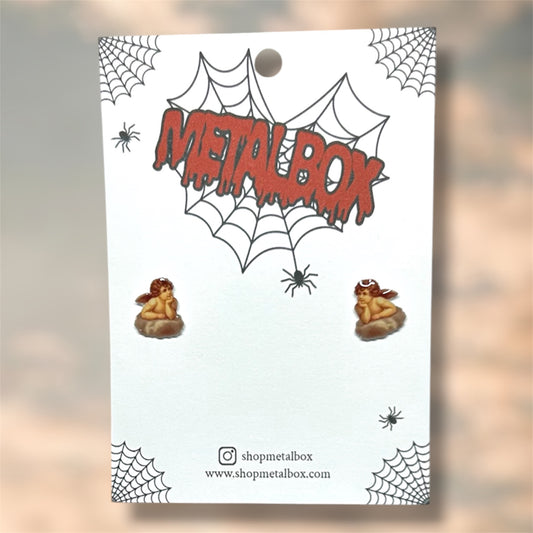 Cherub on a Cloud Stud Earrings