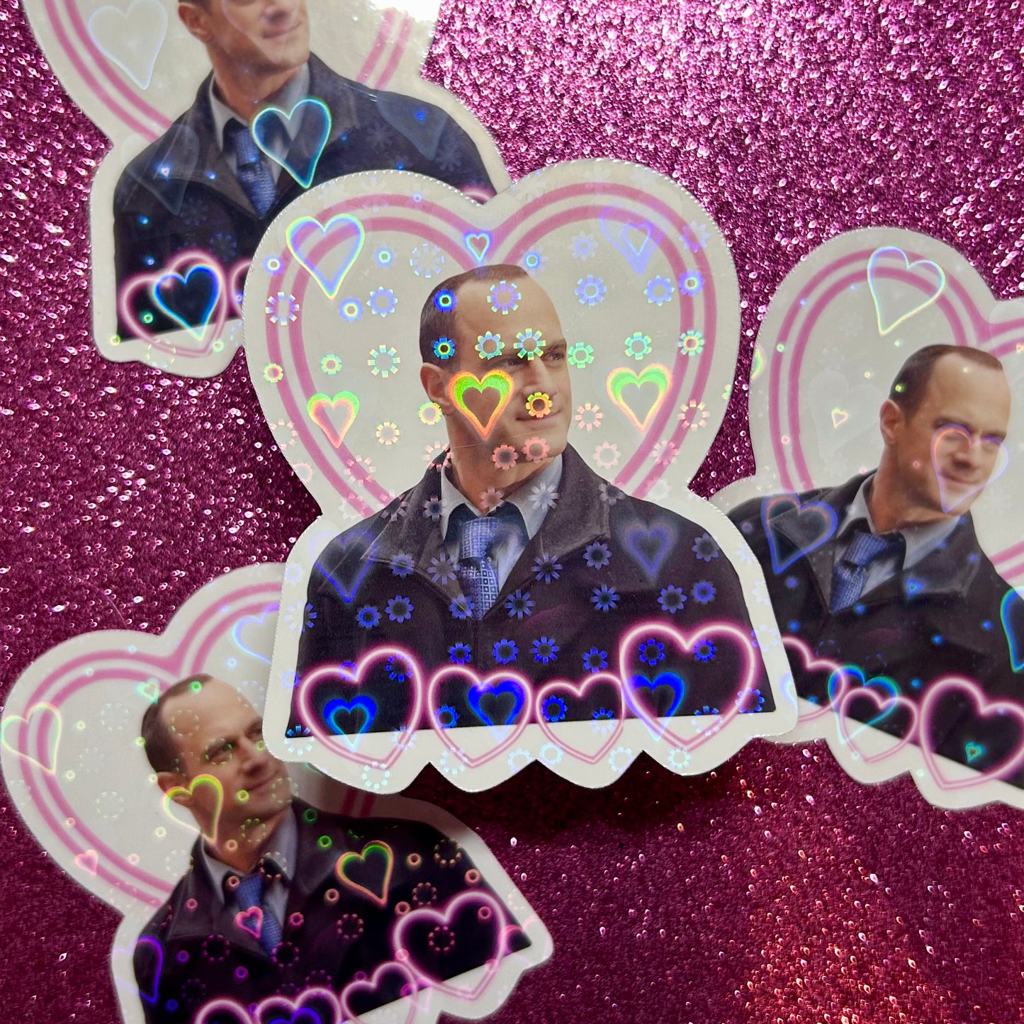 Elliot Stabler Holographic Vinyl Sticker