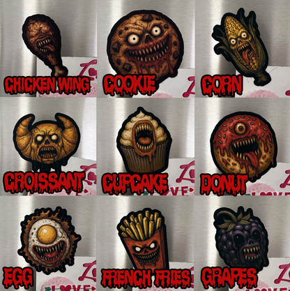 Monster Foods Horror Refrigerator Magnets