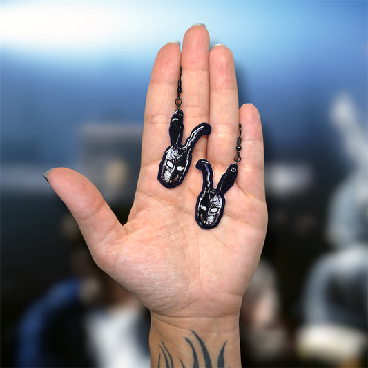 Creepy Rabbit Horror Statement Earrings