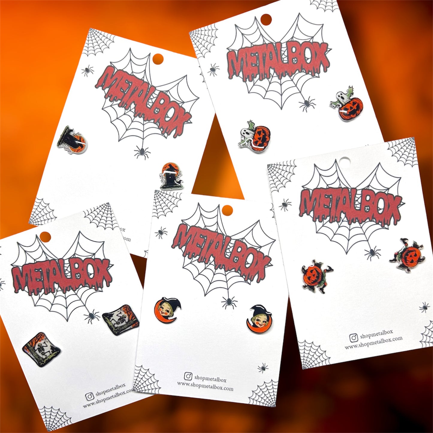 Vintage Halloween Icon Stud Earrings