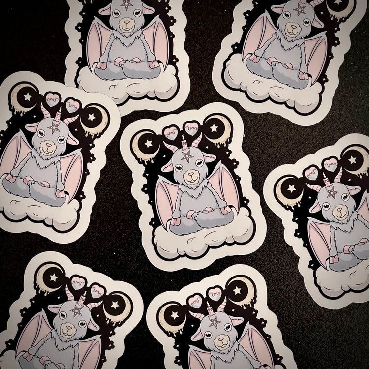 Pastel Baphomet Vinyl Sticker