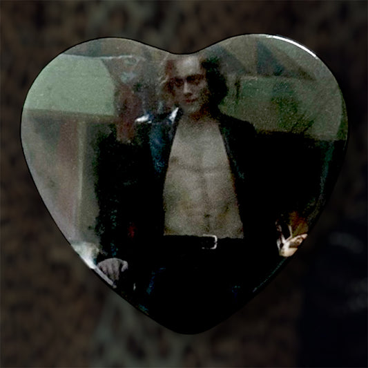 Queen of the Damned Lestat de Lioncourt heart-shaped pinback button