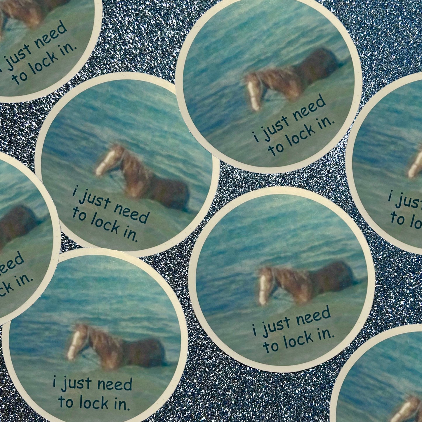 I Just Need to Lock In Vinyl Sticker