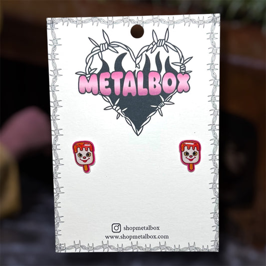 IT Welcome to Derry Pennywise the Dancing Clown popsicle resin stud earrings