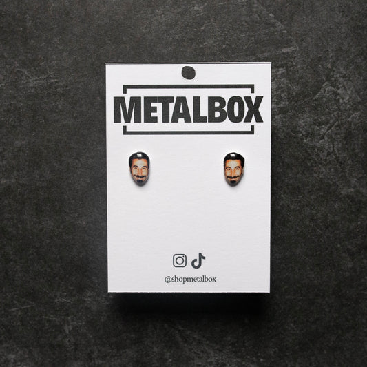 System of a Down Serj Tankian resin stud earrings