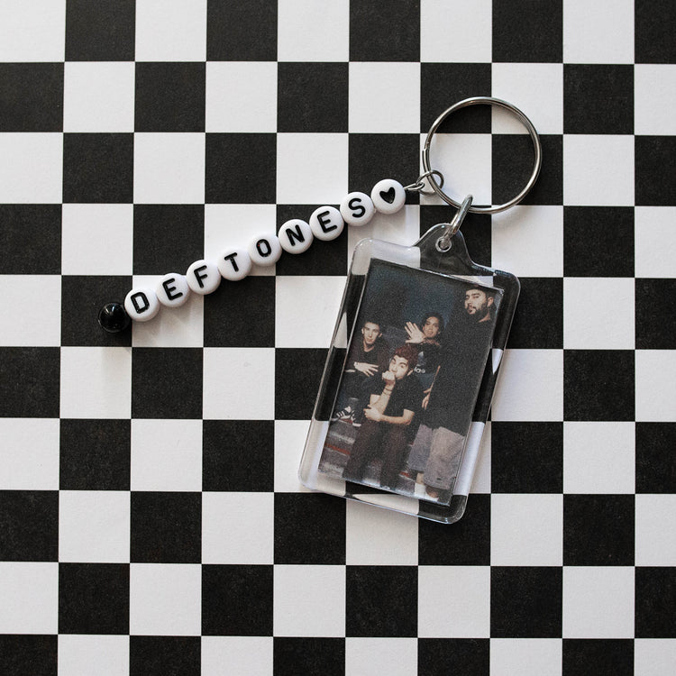 90s nu metal Deftones Chino Moreno beaded acrylic keychain